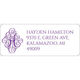 Ornate Initial Rectangle Address Labels in a Jar Image 2 of 2